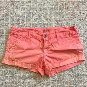 American Eagle Outfitters Cotton Shorts- Coral Pink- size 4.
